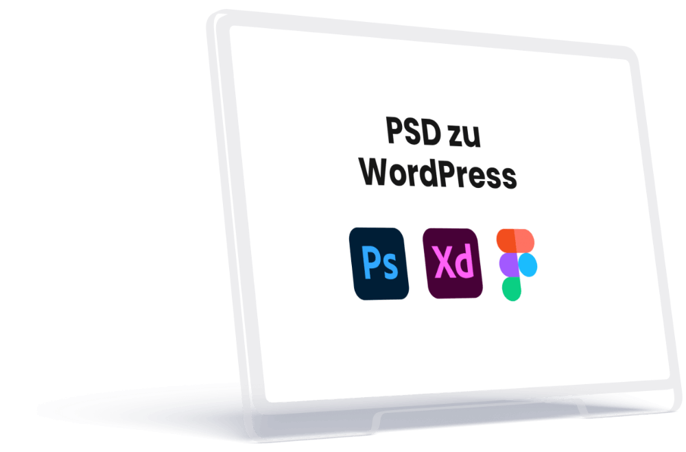 PSD zu WordPress Mockup